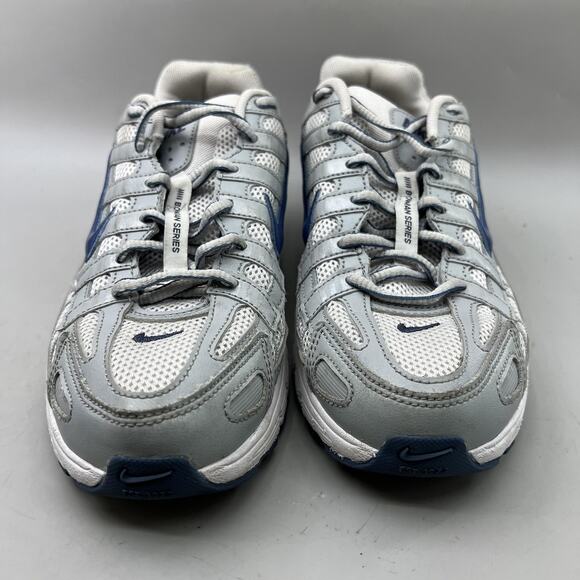 Youth's 6.5 / Women's 8 - Nike P-6000 Gray Blue Mesh Running Low Shoes Sneakers - Picture 2 of 8